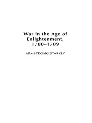 cover image of War in the Age of the Enlightenment, 1700-1789